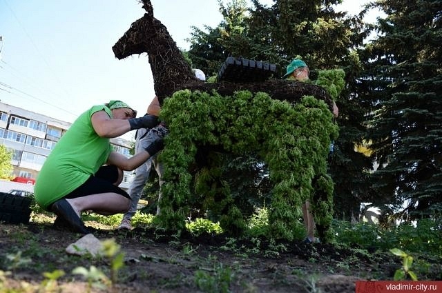 Во Владимире продолжают работы по озеленению города